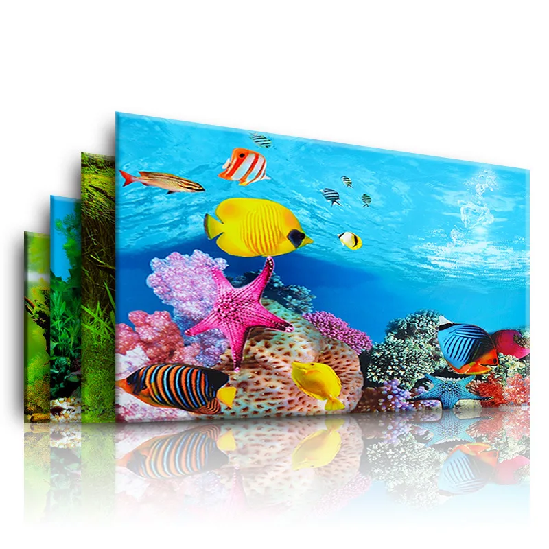Marine Aquarium All In One - Фон для аквариума, 3d наклейка, постер,