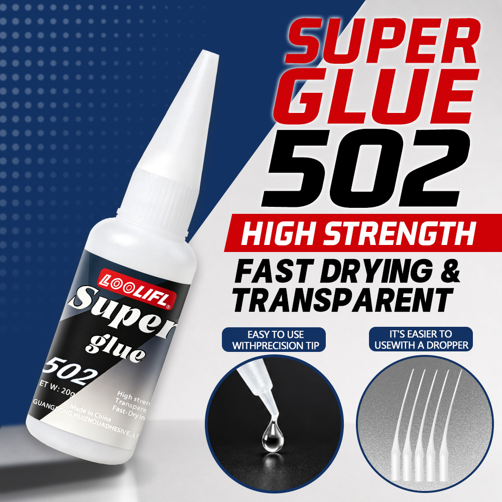 Marine Aquarium Glue - Loolifl-502-20мл Мгновенный прозрачный цианоакрилатный клей средней