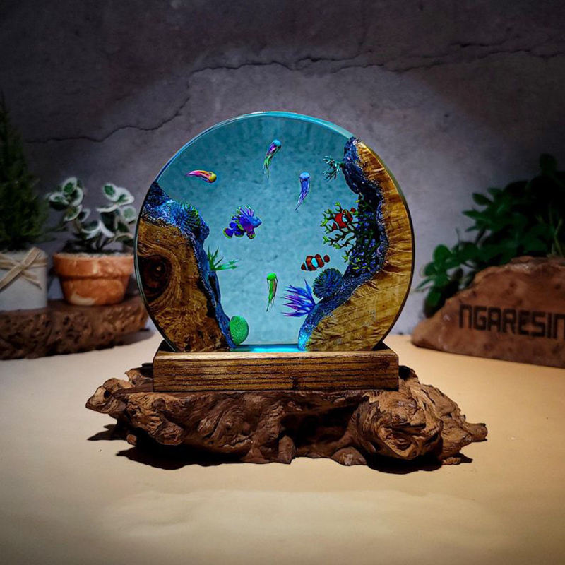 Aquarium & Marine Museum Ums - Ночник-светильник из смолы с морскими обитателями