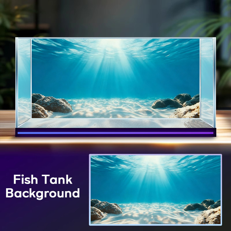 Marine Aquarium Glue - Самоклеящаяся наклейка-фон для аквариума с изображением