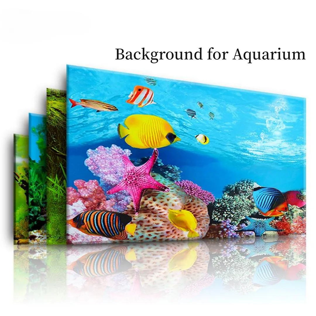 Marine Aquarium All In One - Фон для аквариума, 3D наклейка, украшение