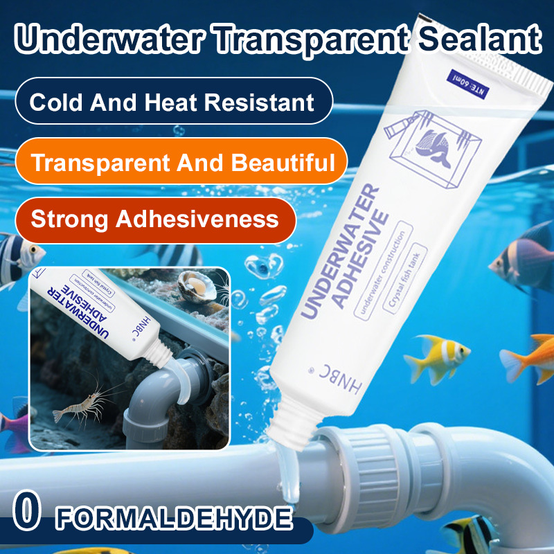Marine Aquarium Glue - 60 г водонепроницаемый герметик, прозрачный/белый водонепроницаемый
