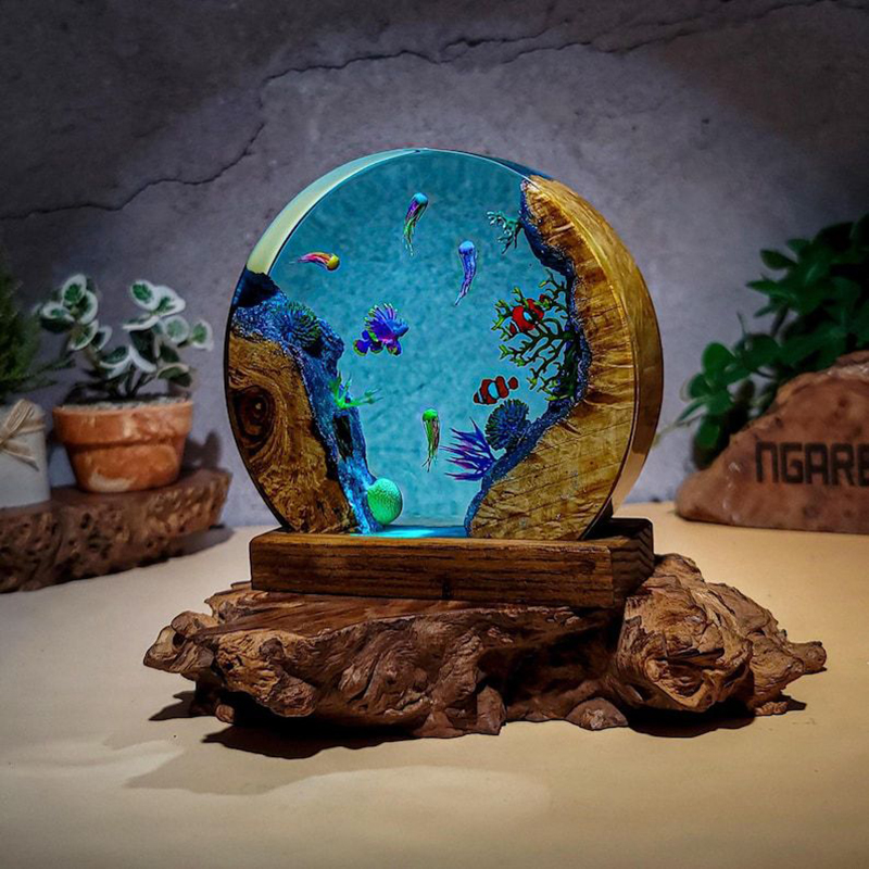 Ночник-светильник из смолы с м – обзор и цена Aquarium & Marine Museum Ums