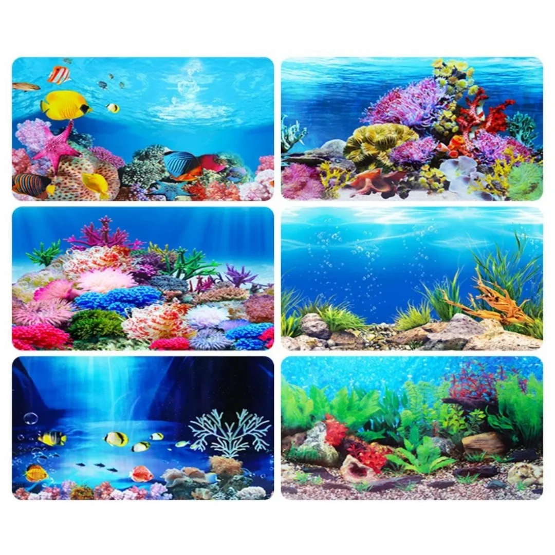 Фон для аквариума, 3D наклейка – обзор и цена Marine Aquarium All In One