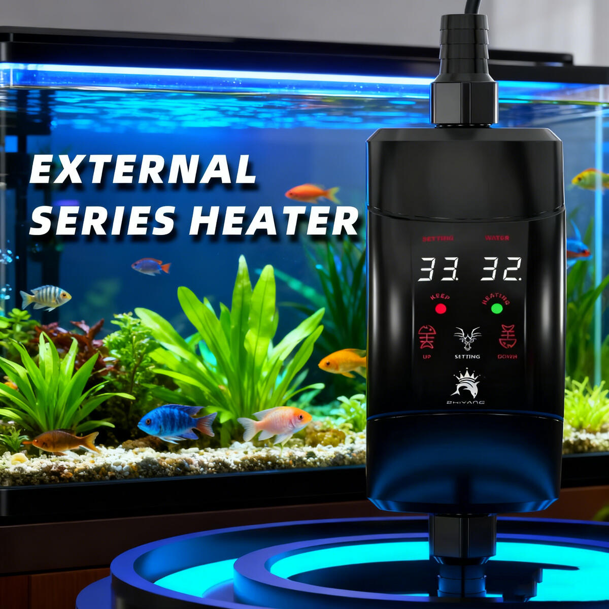 Внешний нагревательный стержен – обзор и цена Marine Aquarium Heater
