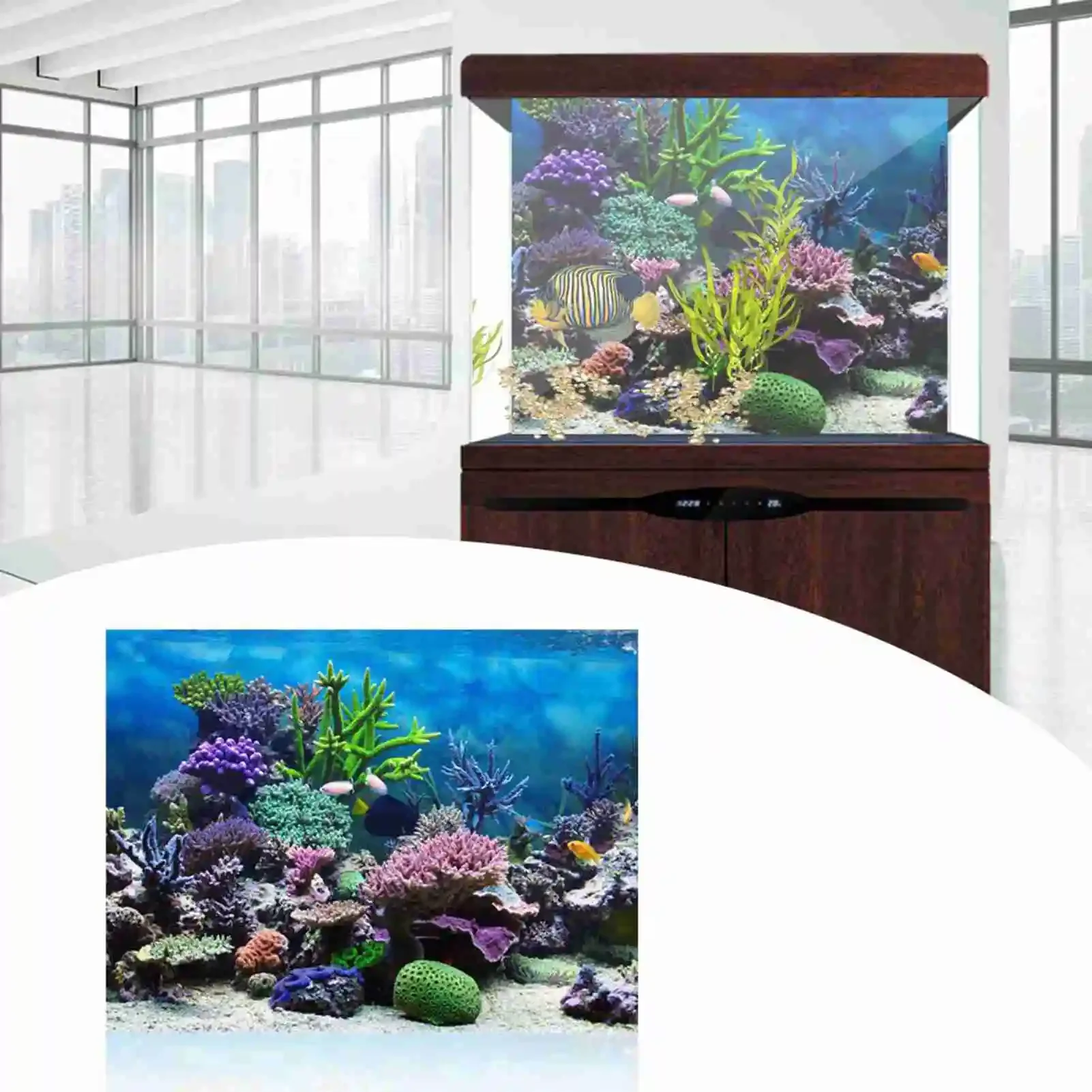 3D аквариум пейзаж постер троп – обзор и цена Marine Aquarium Glue